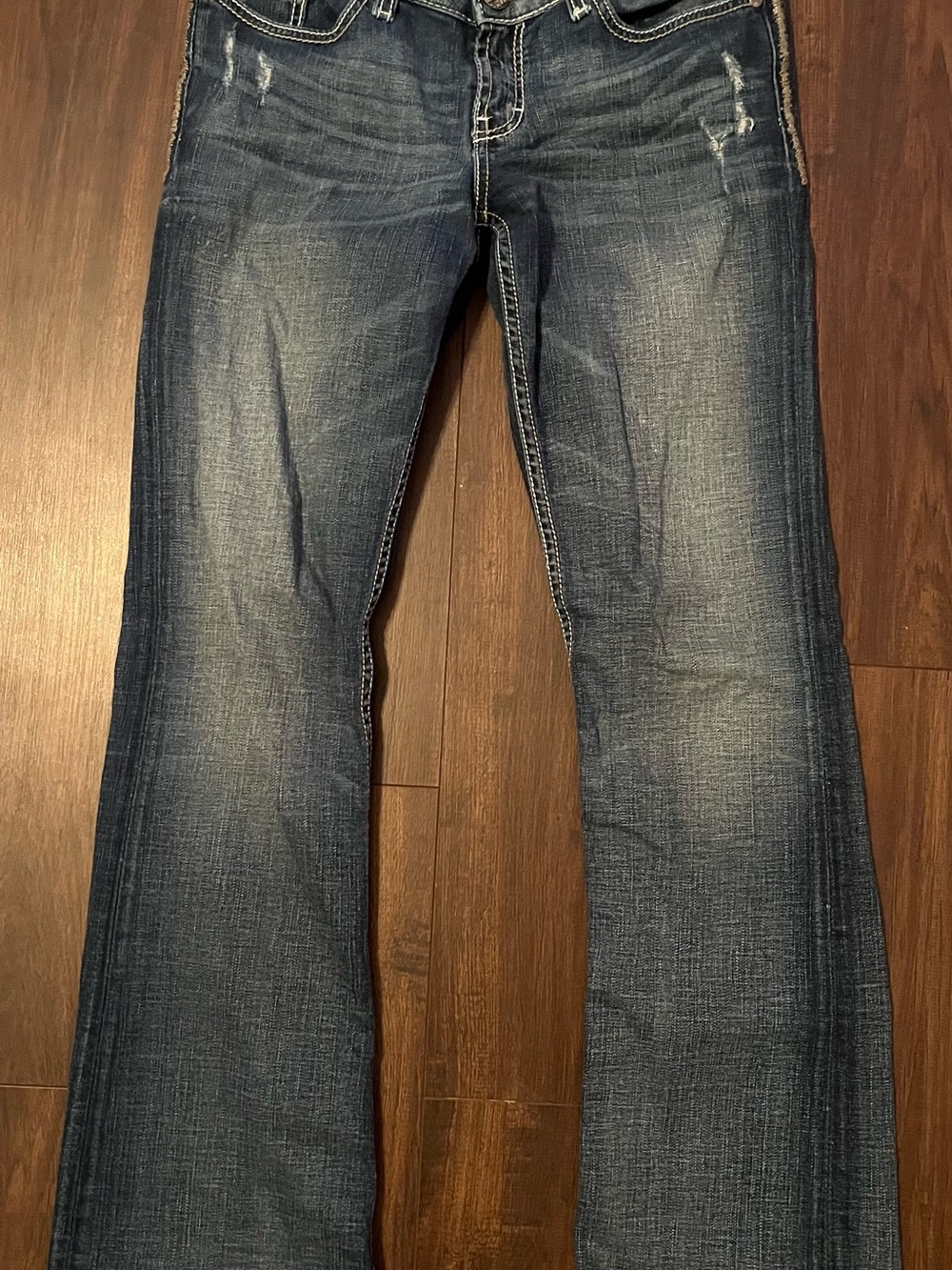 Vintage BKE Women's Low-Rise Dark Wash Bootcut Jeans 29x33 1/2